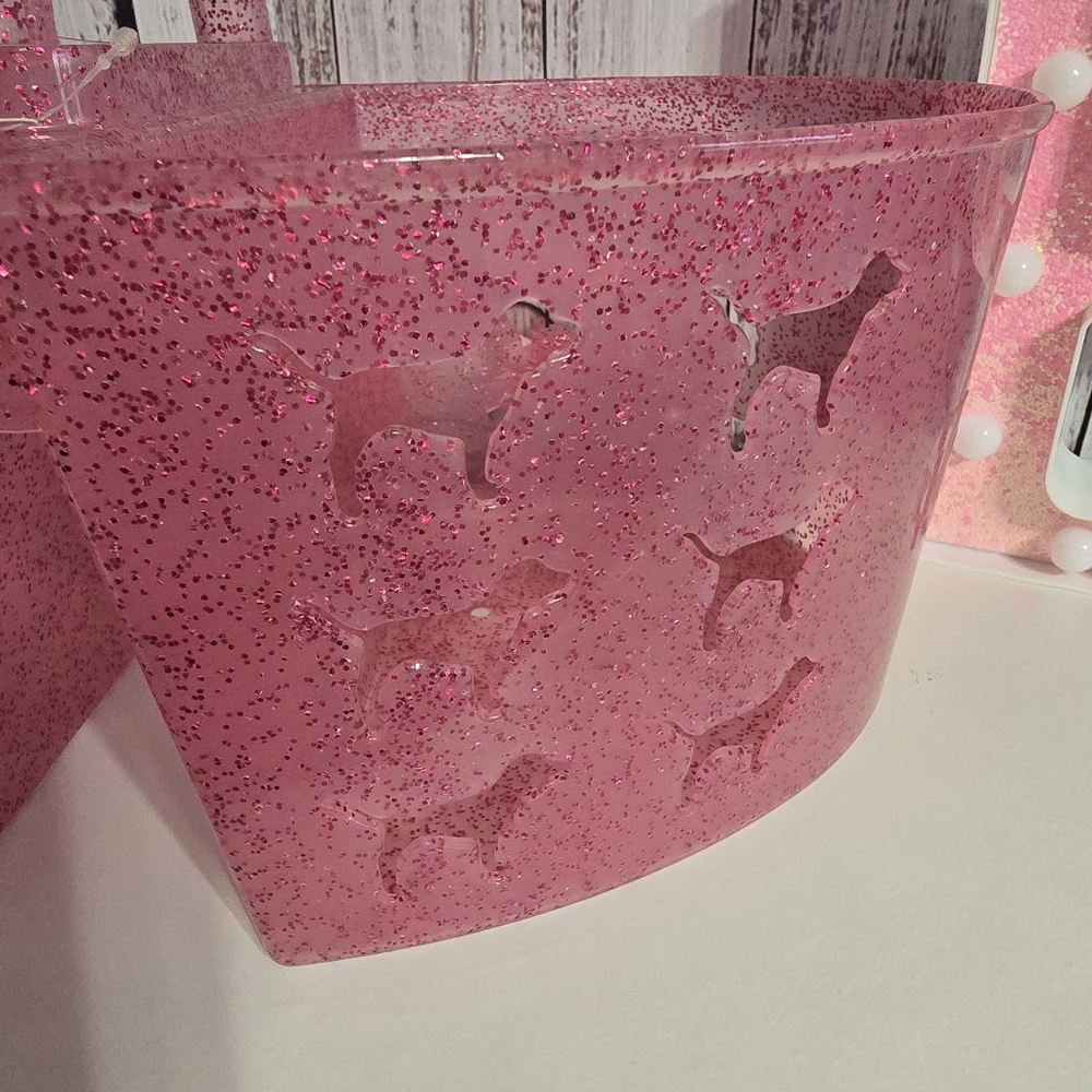 VS PINK Dog Shower Caddy Pink Sparkle - Picture 3 of 4